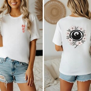 Japanese cherry blossom unisex t-shirt, sakura streetwear tee, floral aesthetic shirt, kawaii gift for men and women, sizes S–5XL, Tokyo