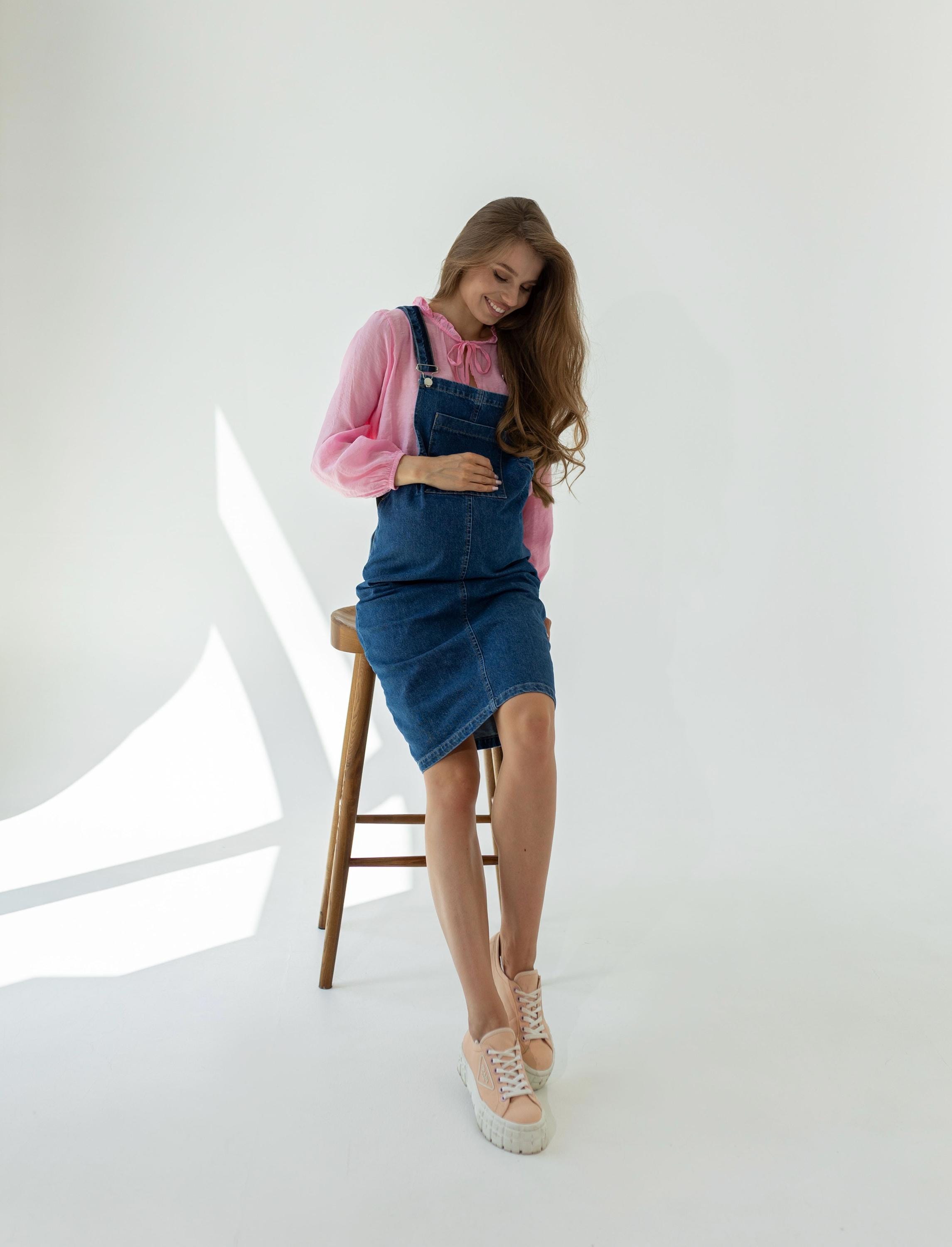 Maternity Jean Dress - Etsy