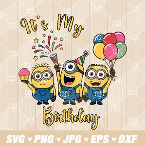 It's My Birthday Svg Png, verachtelijke verjaardag Svg, feestvarken Svg, feestvarken Svg, gelaagd op kleuren, Svg-bestanden voor Cricut