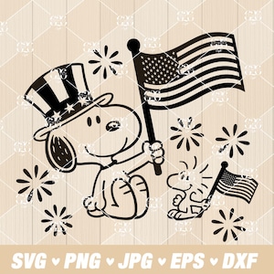 Chien mignon 4 juillet Svg Png, chiot mignon Svg patriotique, Svg de la fête de l'indépendance, chien mignon contour Svg, fichiers Svg pour Cricut