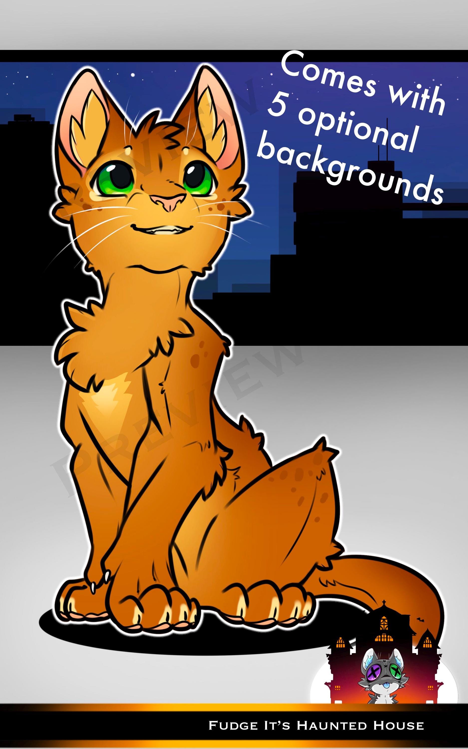 Cat OC Base - Kitten / Apprentice / Warrior Cats - Etsy