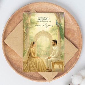 Editable Digital Muslim Wedding Invitation | Pakistani Wedding Invitation | Animated Wedding Invitation | Indian Wedding Invitation l Walima