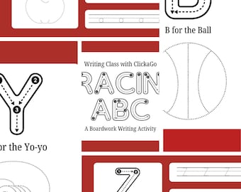 ABC Tracing Flashcards | Alphabet Letter Formation Worksheets Printable PDF