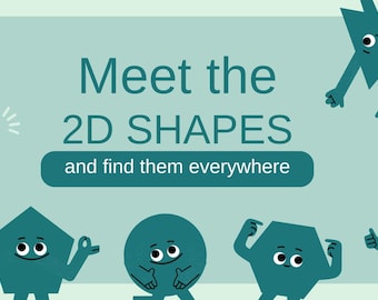 Printable Shape Posters: 2D Flash Cards for Preschool Classroom (PDF Download)