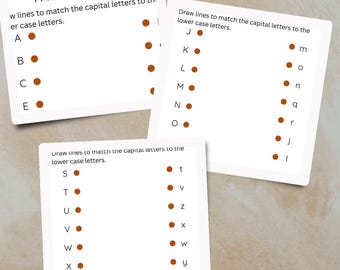 Alphabet Matching Worksheets: A-Z Letter Learning (PDF Download)