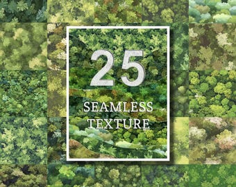 25 Seamless Woodland Textures – Natural Forest and Foliage Patterns | JPG & PAT for Landscape Design
