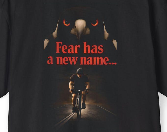 Featured listing image: Funny Magpie Cycling T-Shirt | Australian Bird Attack Tee | Gift for Cyclists