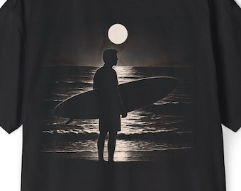 Oversized Surf T-Shirt | Relaxed Fit Beach Graphic Tee | Gift for Surfers