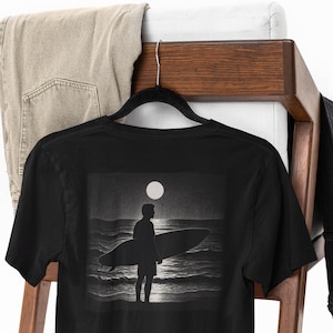 Oversized Surf Tee, Relaxed Fit T-Shirt, Casual Beachwear, Graphic Surfing Shirt, Perfect Gift for Surfer