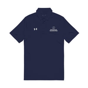 Under Armour Embroidered Golf Polo Shirt with Funny Logo Men&#39;s Golf Attire, Sports Polo, Golf Lover Gift, Golf Clothing, Fathers Day
