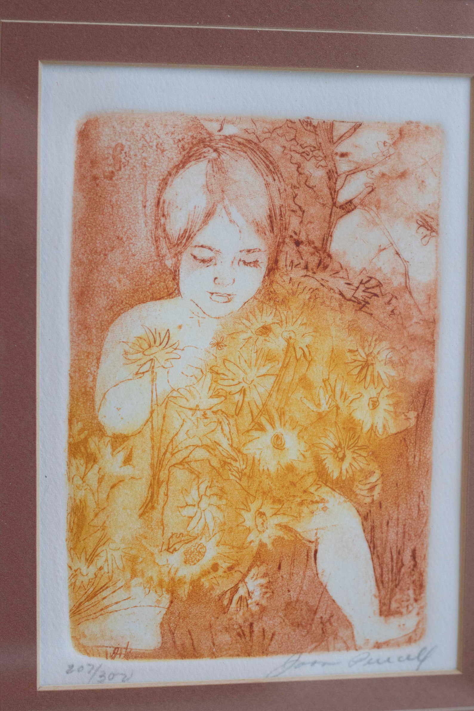 Vintage Signed and Numbered Etching Print by Artist Joan Etsy