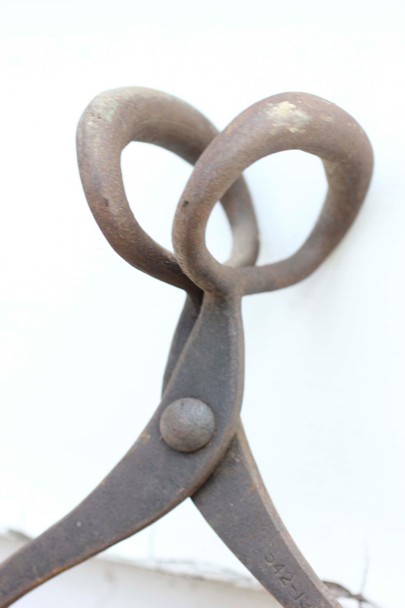 Large Heavy Duty Antique Ice Tongs Primitive Home Decor Old Etsy