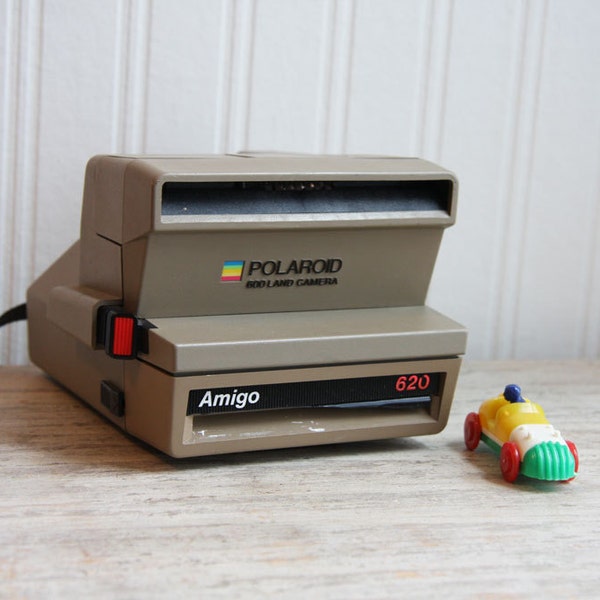 Polaroid Land Camera,  Amigo 620, Vintage Camera,  Polaroid Camera, Tan, Poalroid Amigo, gift for him, photographer gift,