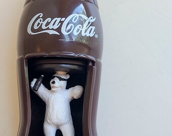 Vintage Coca Cola Wind Up Toy with Polar Bear, 1999 Burger King