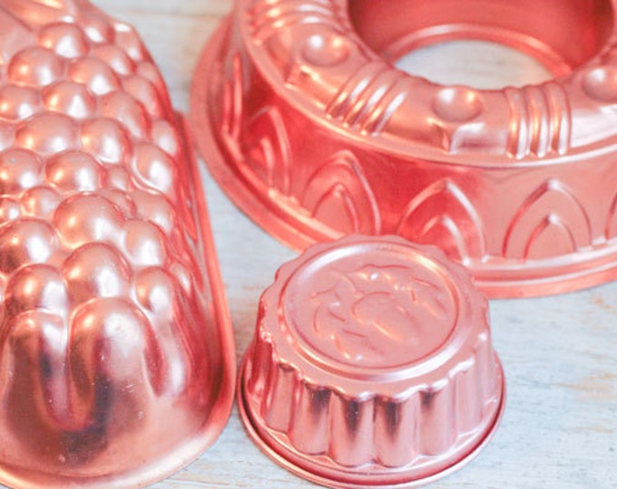 Vintage Copper Molds Instant Collection Copper Jello Mold Etsy