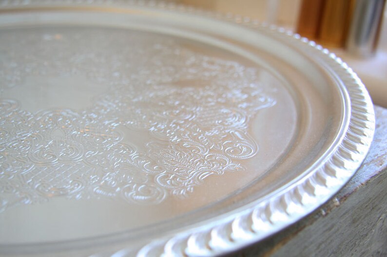 Kensington Aluminum Serving Platter Serving tray Vintage Etsy
