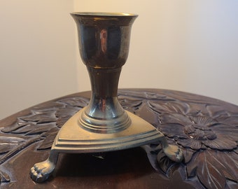 Vintage Brass Candlestick Candle Holder with Feet