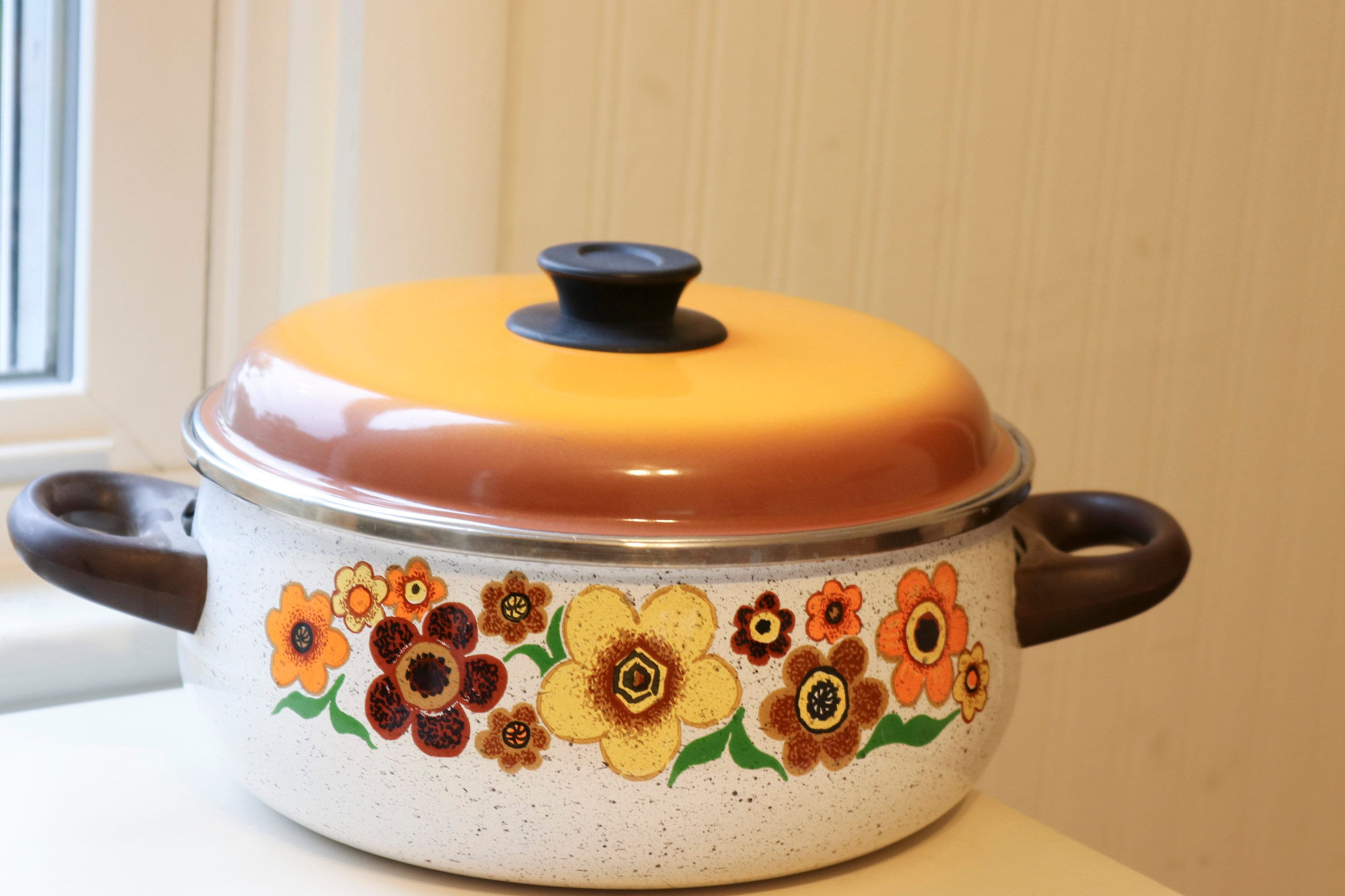 Kitchen & Dining Pots & Pans 2x Vintage Cooking Pot Set 70s Retro Small