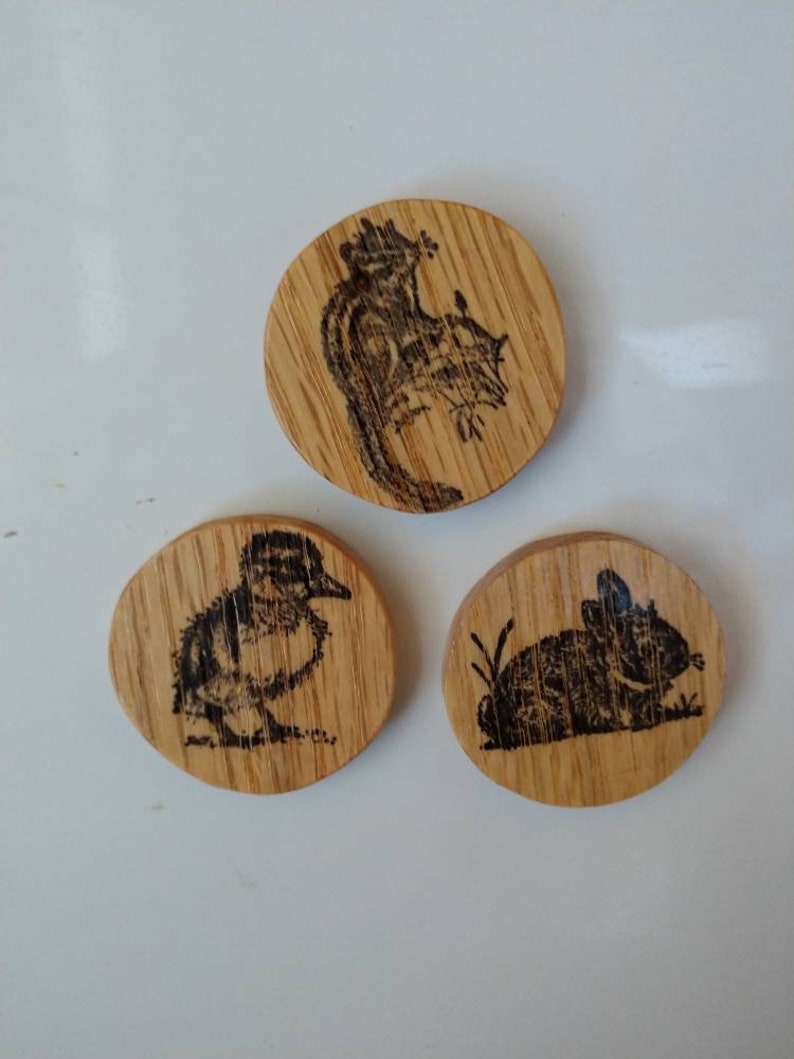 Wildlife Animal Refrigerator Sets Handmade, Wooden Fridge