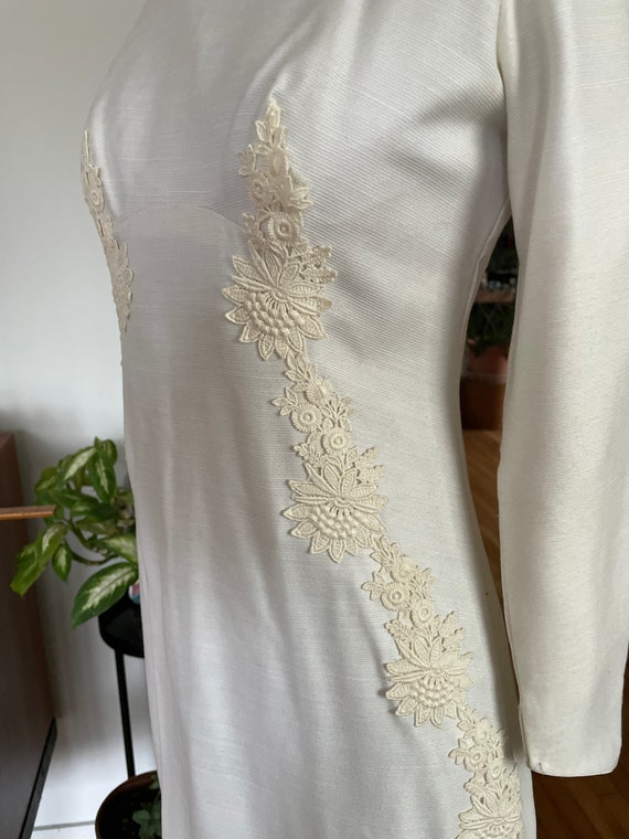 Wedding Dress Gown Convertible Train -Mid Century… - image 7