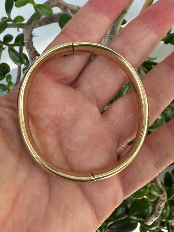 14K Gold Filled Bangle Bracelet View 6