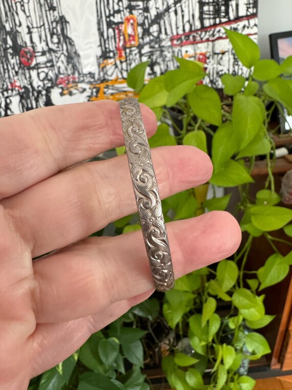 Sterling Silver Taxco Mexican Bangle Bracelet