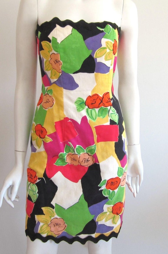 Victor Costa Floral Wiggle Dress w/ Bolero Jacket… - image 2