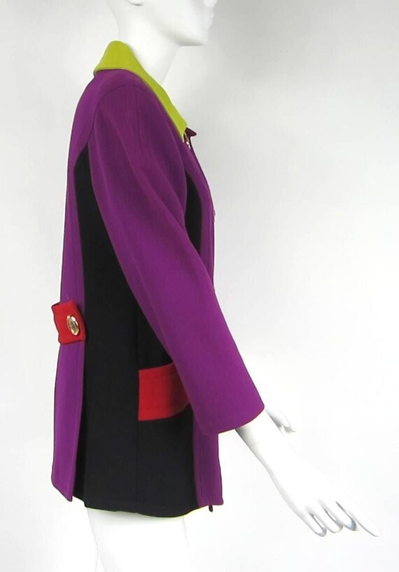 Christian Lacroix- Jacket - Coat  Color Block - P… - image 9