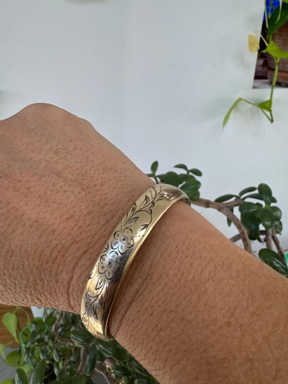 14K Gold Filled Bangle Bracelet View 3
