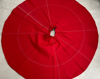 Circle Skirt Full  1940s 1950s Red Hot Pin up Rockabilly Vintage