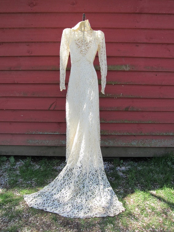 Victorian Wedding Gown - Edwardian Dress - image 7