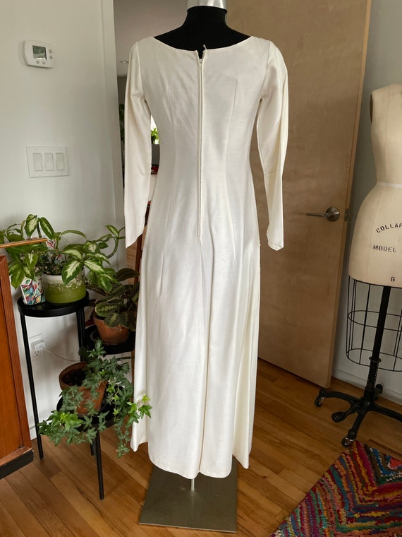 Wedding Dress Gown Convertible Train -Mid Century… - image 8