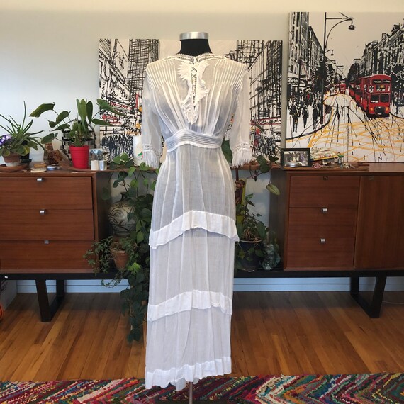 Victorian Tea Dress/ Antique Edwardian Gown Dress… - image 2
