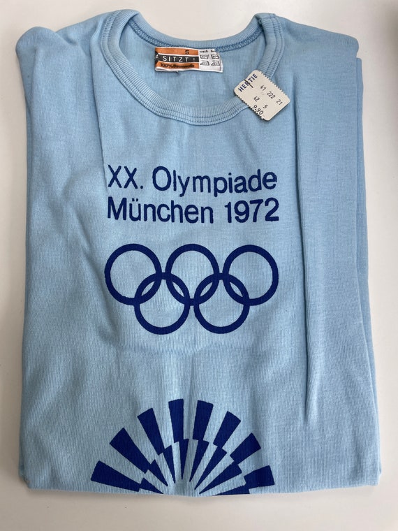 NOS 70s 1972 Olympics Munich Rare T shirt Munchen 