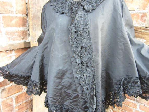 Victorian Cape Steampunk Battenburg Lace Jacket
