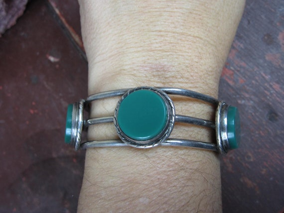 Sterling Silver Taxco Bracelet / Mexican Bracelet… - image 2