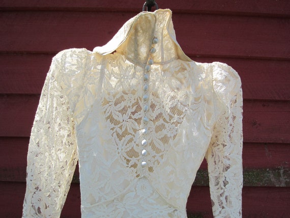 Victorian Wedding Gown - Edwardian Dress - image 8