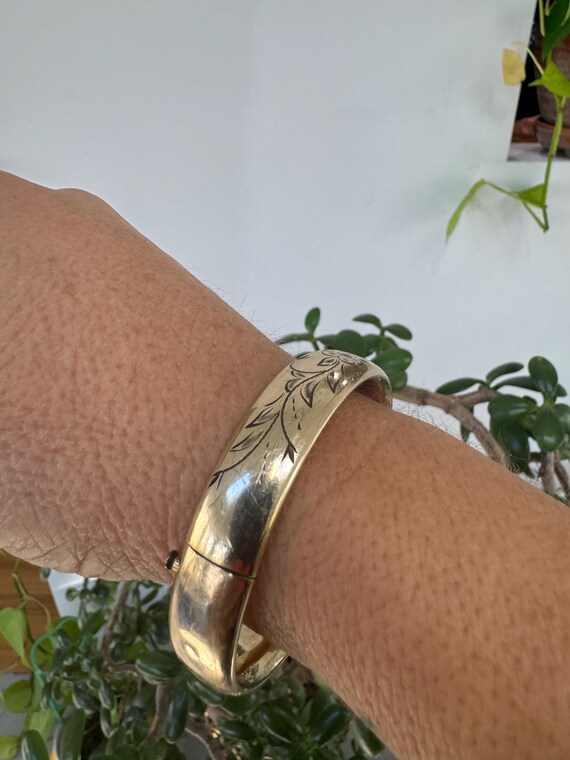 14K Gold Filled Bangle Bracelet View 4