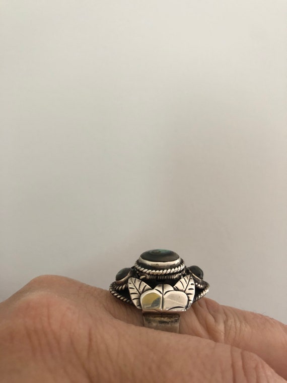 Sterling Silver Poison Ring Adjustable size Taxco… - image 5