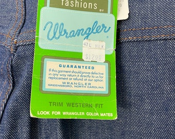 Wrangler Deadstock Bell Bottoms - Dungarees 1970s Small  Vintage Pants - Cuffed Bells