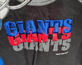 Giants NFL Football Pro PLAYER 1995 Tee Shirt Cotton Made in USA xl