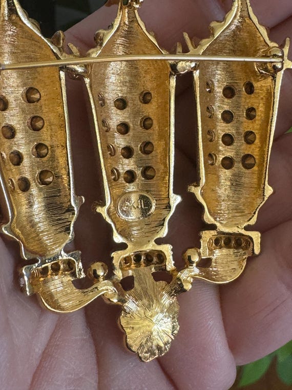 Kenneth J Lane Lamp Brooch Pendant  "Streets of P… - image 4