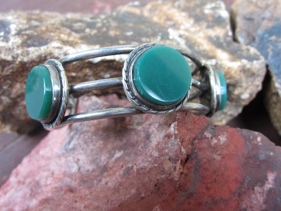 Sterling Silver Taxco Bracelet / Mexican Bracelet… - image 1