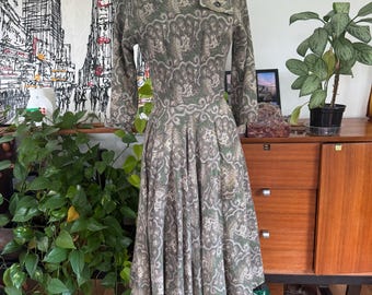 James Galanos Dress Layered skirt 1950s 1960s