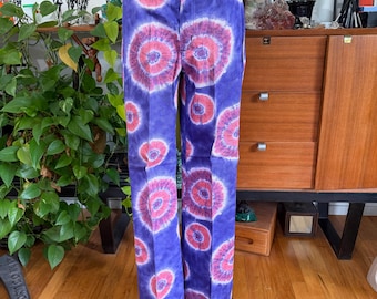 Wrangler Tie Dye Jeans - Dungarees 1960s Small  Vintage Pants Deadstock