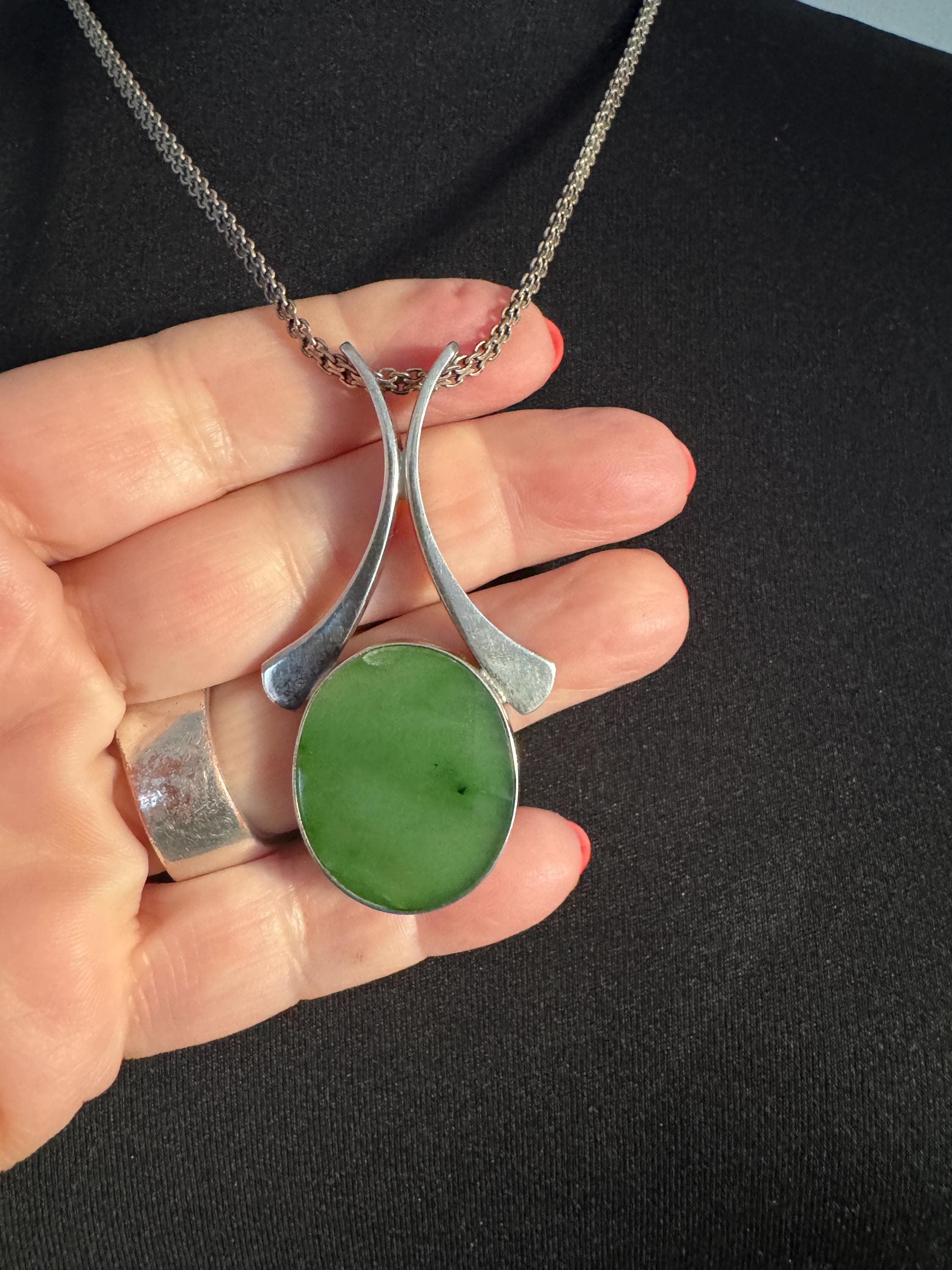 アクセサリー Green E661 NIELS ERIK FROM ネックレス オニキス デンマーク