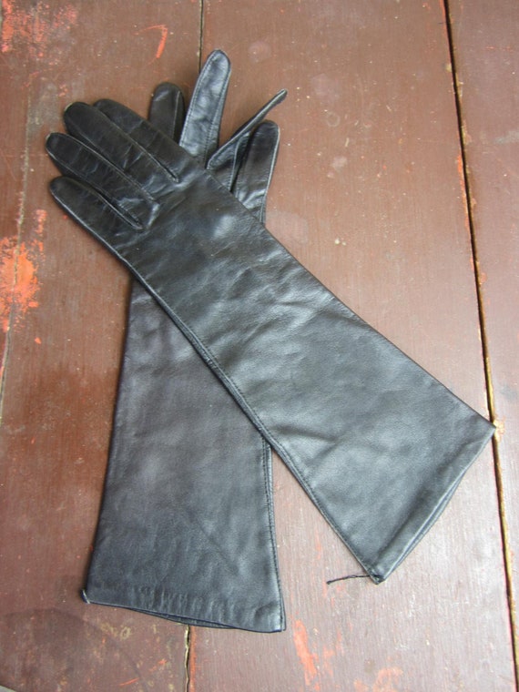 leather Opera Gloves Vintage