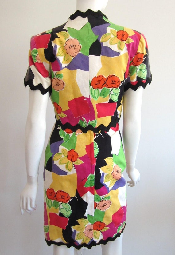 Victor Costa Floral Wiggle Dress w/ Bolero Jacket… - image 3