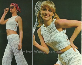 Vintage Crochet Pattern PDF 062 White Hot from WonkyZebra