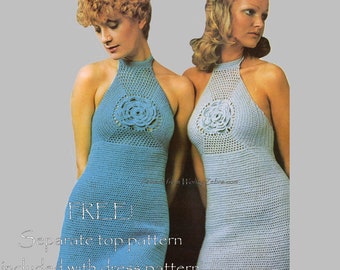 Vintage Crochet Crocheting Instructions Pattern PDF 092 Dizzy Dress from WonkyZebra